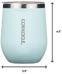 Corkcicle Stemless Wine Tumbler - Keeps Drinks Cold for 6 Hours - Triple-Insulated Stainless Steel - Non-Slip Base - Summer Drinkware Gift - Keeps Drinks Ice Cold - 12 oz - Gloss Powder Blue - Image 10