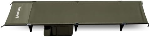 ONETIGRIS SUPRAGRIS Camping Cot, Support Up to 400lbs, Lightweight Comfortable Folding Bed for Camping, Hiking, Backpacking, Travel, Car Trips, Office Nap (Ranger Green) - Image 2