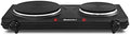 Elite Gourmet Double Cast Iron Burner, 1500W Hot Plate, Adjustable Temp by EliteGourmet