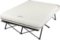 Coleman Queen-Size Airbed Cot Combination, Folding Air Mattress with Steel Frame & Side Table, Battery Pump Included, Great for Camping, Lounging, Elevated Sleeping, Guests, & More by Unknown