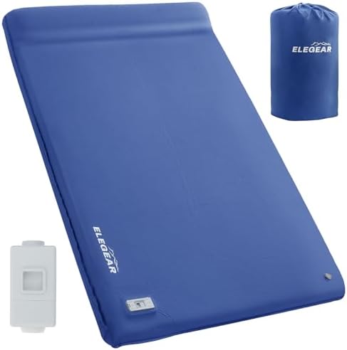 Elegear Self Inflating Sleeping Pad with Electric Pump 3.15" Memory Foam by Elegear