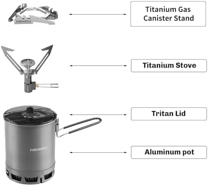 Fire-Maple Petrel G3 Pot & Hornet II Gas Stove Camping Cooking Set - Image 4