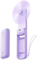 Aecooly Slim Portable Fan, Thin Handheld Fan, USB Rechargeable by Aecooly