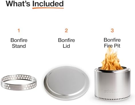 Solo Stove Bonfire Essential Bundle | 19.5" Fire Pit with Stand and Lid - Image 2