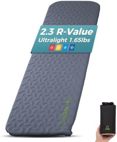 ATEPA Self Inflating Sleeping Pad for Backpacking, 2.3 R-Value by ATEPA