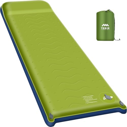 TEKIK Self Inflating Memory Foam Sleeping Pad with Pillow for Camping by Unknown
