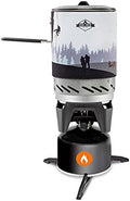 HikeCrew Portable Gas Powered Stove top & Cooking System, Compact Camping Cooktop with 1L Pot, Silicone Lid, Folding Handle & Carry Bag, Perfect for Camping, Hiking, Backpacking, Survival & Emergenc by HikeCrew