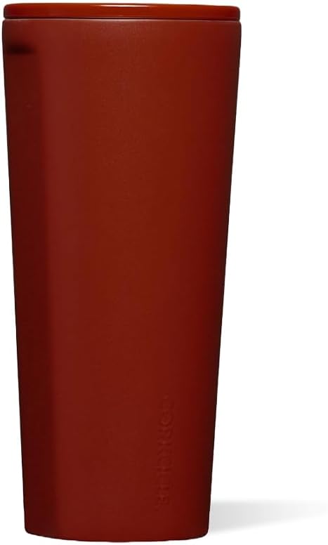 Corkcicle Classic Insulated Tumbler - Stainless Steel Tumbler with Lid, Triple Insulated for Hot & Cold Drinks, Shatterproof Lid, Cupholder Friendly, BPA-Free - 24oz - Brick by Corkcicle