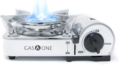 GasOne Emergency Gear Camping Butane Portable Gas Stove with Carrying Case by GasOne