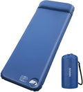 Self-Inflating Sleeping Pad for Camping, 3" Ultra-Thick Outdoor Camping Mat with Pillow & 9.5 R-Value, Insulated All-Season Foam Camping Mattress for Camping Travel Tent Car, Dark Blue by Andola