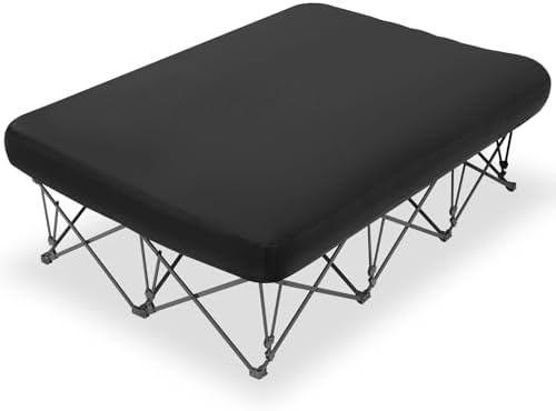 KAMPKEEPER Camping Cot for Adults with Air Mattress, No Air Pump by KAMPKEEPER