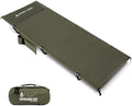 ONETIGRIS SUPRAGRIS Camping Cot, Support Up to 400lbs, Lightweight Comfortable Folding Bed for Camping, Hiking, Backpacking, Travel, Car Trips, Office Nap (Ranger Green) by OneTigris