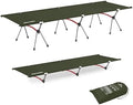 Naturehike ArmyWild Folding Camping Cot, Height Adjustable Ultralight Backpacking Cot, Portable Camping Bed for Camping Hiking Travel Home by Naturehike