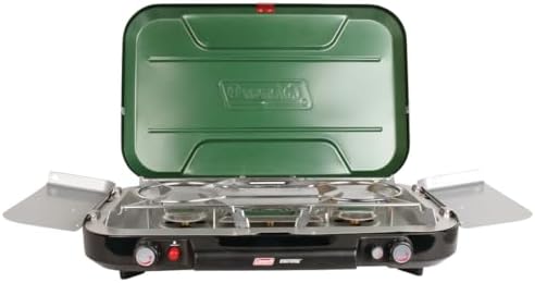 Coleman Classic 3-Burner Propane Camping Stove with InstaStart Ignition, Portable Cooktop with 3 Adjustable Burners & 28,000 BTUs of Power for Camping, Tailgating, Grilling, Hunting & More by Unknown
