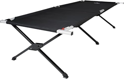 Teton Outfitter Camping Cot, Heavy-Duty Oversized Folding Cot for Adults, Comfortable Elevated Sleeping Bed, Easy Setup by Unknown
