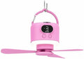 Camping Tent Fan with Light, Rechargeable Hanging Fan with Remote (Pink) by Unknown