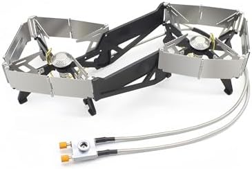 BRS-32 Portable Camping Stove, Foldable, Adjustable Control, and Carrying Case Included - Experience Hassle-Free Outdoor Cooking by DroneAccessory