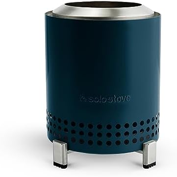 Solo Stove Mesa, 5.1 Inch Tabletop Fire Pit with Stand - Smokeless, Stainless Steel Fire Pit for Camping, Outdoor & Patio- Wood Burning or Pellet Fueled Portable Bonfire, 1.4lbs, Water by Unknown