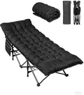WLIVE Folding 1200D Oxford Camping Cots with Mattress for Adults Sleeping by WLIVE