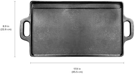 Coghlan's Cast Iron Griddle – Reversible Pre-Seasoned Camping Cookware for Grilling, Frying, and Outdoor Cooking – Durable and Versatile Skillet Pan, 18 x 9 Inches - Image 6