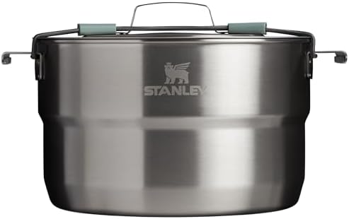 Stanley Wildfare Core 26-Piece Complete Camp Kitchen Cook Set | 4 qt Pot with Lid, 8in Fry Pan | 4 Table Settings, Plates, Bowls, Utensils | Camping Essentials for Your Camp Kitchen | BPA-Free by Unknown