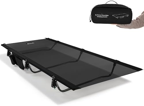 Gonex 31.5" Wide Camping Cot Ultralight Portable Folding Mesh Cot for Adult by Gonex