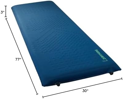 Therm-a-Rest LuxuryMap Self-Inflating Foam Camping Sleeping Pad, X-Large - 30-77 Inches, Poseidon Blue - Image 5