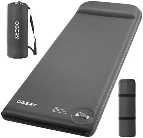 OGERY Self-Inflating Sleeping Pad, 3" Memory Foam Camping Mattress by OGERY