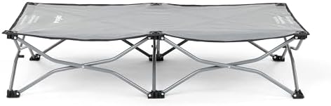 Regalo My Cot® Portable Toddler Bed, Foldable Kids Travel Bed & Camping Cot, Lightweight Sleeping Cot for Toddlers, Indoor/Outdoor, 46.5” x 24” x 9.5”, Gray - Image 5