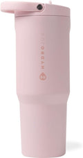 HydroJug Sport - Stainless Steel Tumbler with Straw, Vacuum Insulated, 40oz Leakproof Water Bottle, Ergonomic Design, Reusable, Dishwasher Safe, Rubber Base, Durable for Gym or Outdoors, Pink Sand by Hydrojug