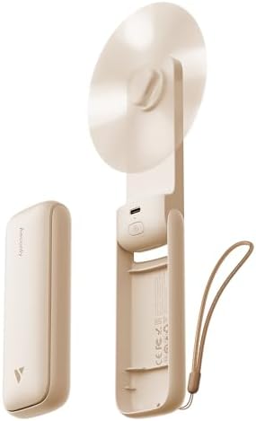 Aecooly Slim Portable Fan 2 Pack, Thin Handheld Fan, USB Rechargeable by Aecooly