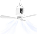 18“ Camping Ceiling Fan with Light & Remote, 15600mAh Battery Operated Tent Fan,Rechargeable Battery Powered Fan,Hangable Camping Fan,Camping Essential by Geonfi