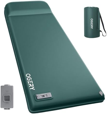 OGERY Self Inflating Sleeping Pad with Electric Pump, 3.15" Memory Foam by OGERY