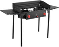 Bestfire 150,000 BTU High Pressure 2-Burner Propane Stove for Camping by GrillsOutdoorCooking