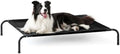 Love's cabin Elevated Cooling Dog Bed for Large Dogs, Portable Indoor & Outdoor Raised Pet Dog Cat Cot, Durable Summer Frame with Breathable Mesh, Black, 48 inches by Lovescabin