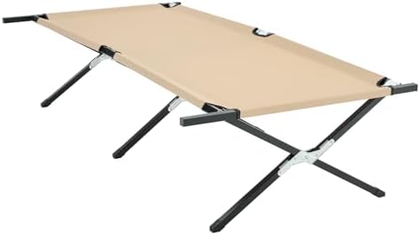 OLIXIS Camping Cot, Folding Cot, Guest Bed 73x35.8x17.7IN by OLIXIS