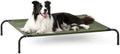 Love's cabin Elevated Cooling Dog Bed for Large Dogs, Portable Indoor & Outdoor Raised Pet Dog Cat Cot, Durable Summer Frame with Breathable Mesh, Olive Green, 48 inches by Lovescabin