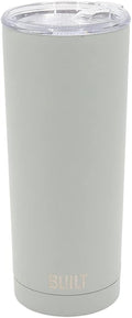 Built 20 Ounce Double Wall Vacuum Sealed Stainless Steel Coffee and Water Tumbler Easy to Clean Tritan Lid with Rotating Splash Guard, Storm Gray,5286360 (Pack of 9) by Built