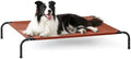 Love's cabin Elevated Cooling Dog Bed for Large Dogs, Portable Indoor & Outdoor Raised Pet Dog Cat Cot, Durable Summer Frame with Breathable Mesh, Terracotta, 48 inches by Lovescabin
