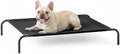Love's cabin Elevated Cooling Dog Bed for Medium Dogs, Portable Indoor & Outdoor Raised Pet Dog Cat Cot, Durable Summer Frame with Breathable Mesh, Black, 43" x 31.5" x 8" by Lovescabin