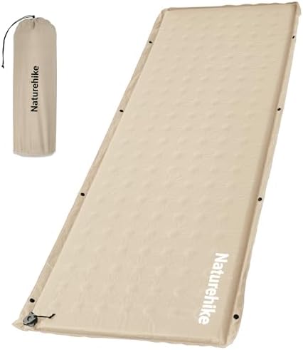 Naturehike Connectable Self Inflating Sleeping Pad, 1.18" Memory Foam Camping Pad, Backpacking Camping Mattress Pad for Tent, Travel, Car, Hammock by Naturehike