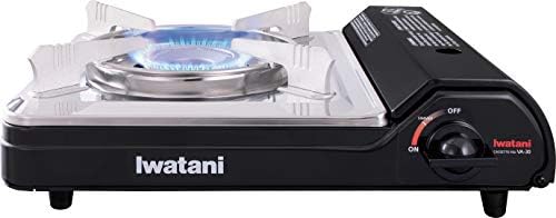 Iwatani Cassette Feu Butane VA-30 Camp Stove, one, BLACK by Iwatani