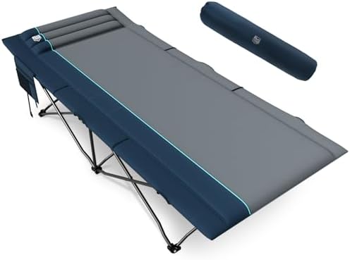TIMBER RIDGE 31.8" W Extra Wide Heavy Duty Camping Cot for Adult, XL Cots by TIMBERRIDGE