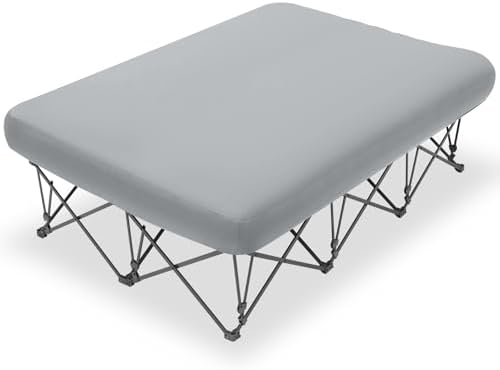 KAMPKEEPER Camping Cot for Adults with Air Mattress, No Air Pump by KAMPKEEPER