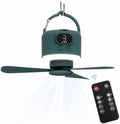 Camping Tent Fan with Light, Rechargeable Hanging Fan with Remote by Unknown