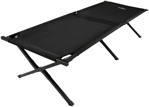 Teton Outfitter Camping Cot, Heavy-Duty Oversized Folding Cot for Adults, Comfortable Elevated Sleeping Bed, Easy Setup by Unknown