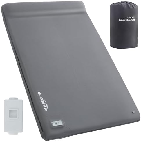 Elegear Self Inflating Sleeping Pad with Electric Pump 3.15" Memory Foam by Elegear