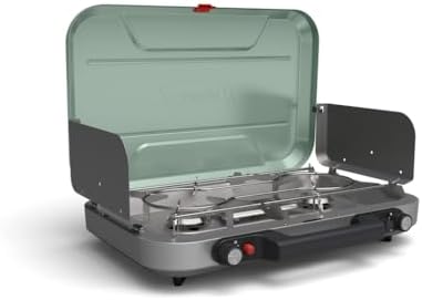 Coleman Cascade 328 3-Burner Camping Stove, Portable Cooktop with 28,000 BTUs, Matchless Lighting, & Dual Wind Guards, Great for Outdoor Cooking, Camping, Tailgating, Grilling, BBQs, & More by Unknown