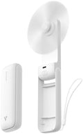 Aecooly Slim Portable Fan 2 Pack, Thin Handheld Fan, USB Rechargeable by Aecooly
