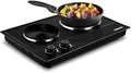 CUSIMAX Hot Plate, 1800W Electric Burner Double Hot Plate for Cooking,Black by CUSIMAX